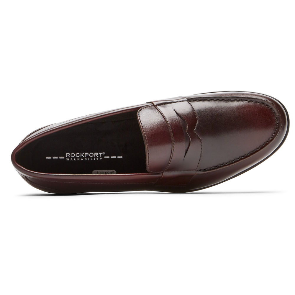 Rockport Mens Classic Penny - Loafers Dark Brown - PVL275834